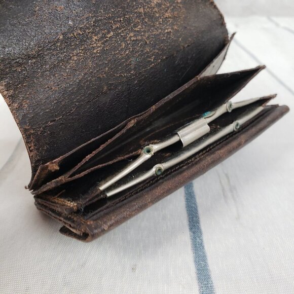 Victorian Miniature Coin Purse Edinburgh Leather - Picture 8 of 10